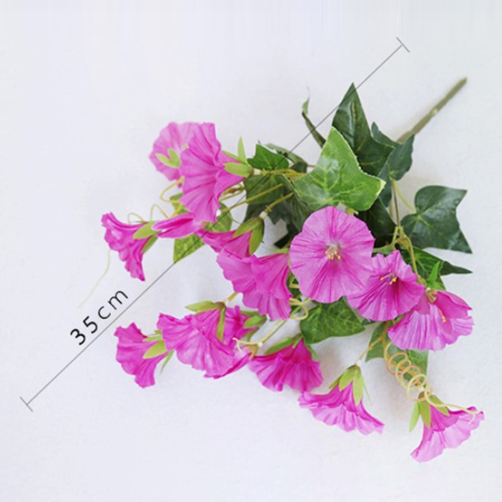 Artificial Morning Glory Simulation Home Silk cloth Vibrantly 35cm Decor