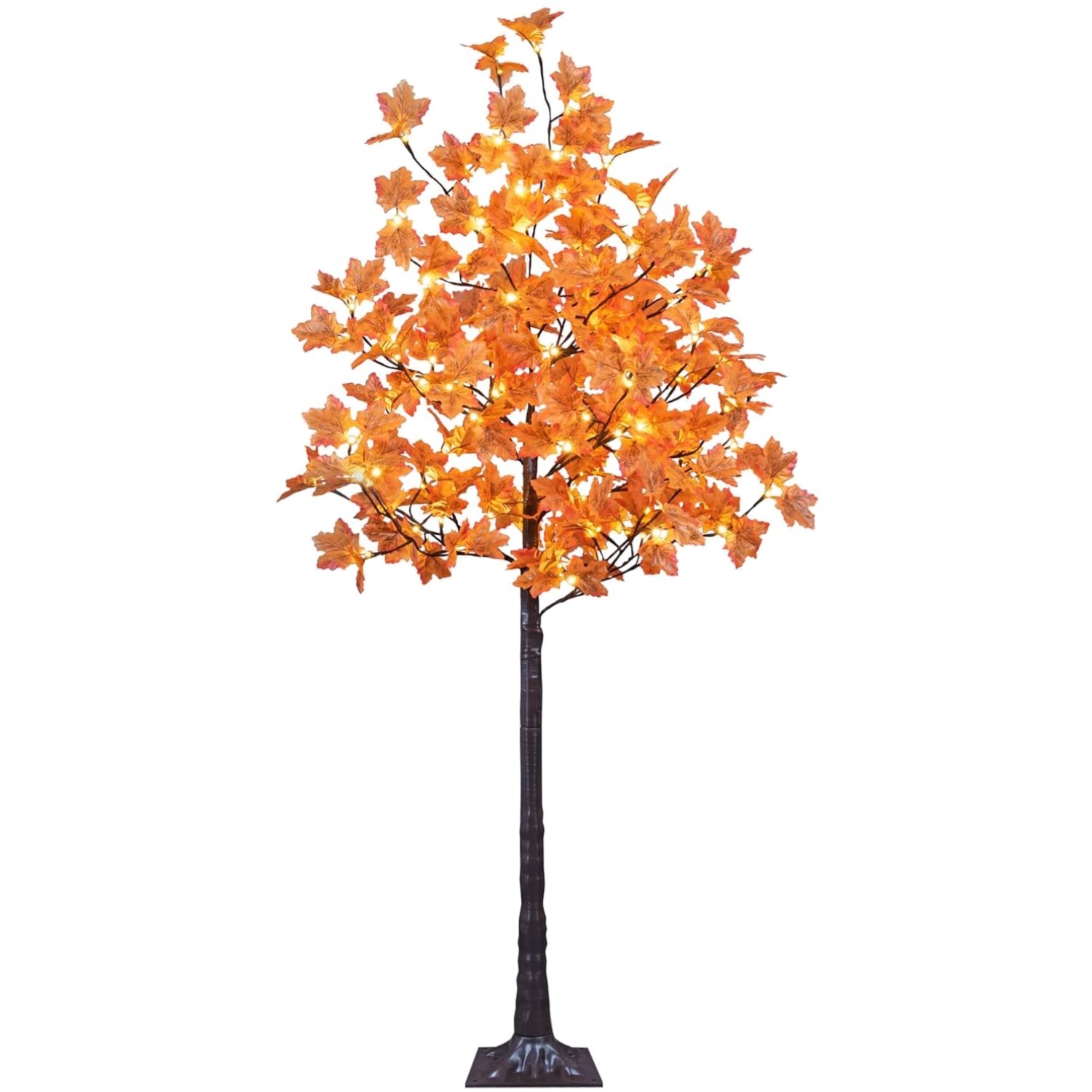 Fall Decor 6FT Lighted Maple Tree Indoor Outdoor Warm White