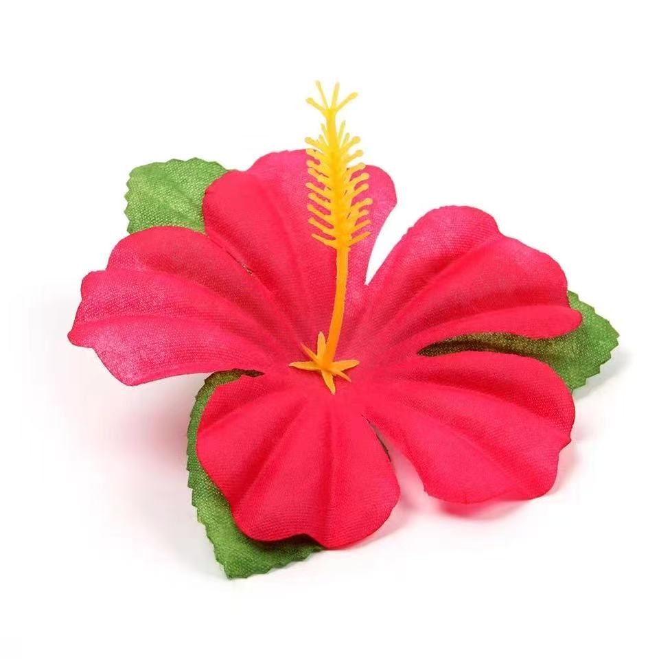 36 Pcs Artificial Hibiscus Flowers Faux Tropical Decor for Parties and Home Deco