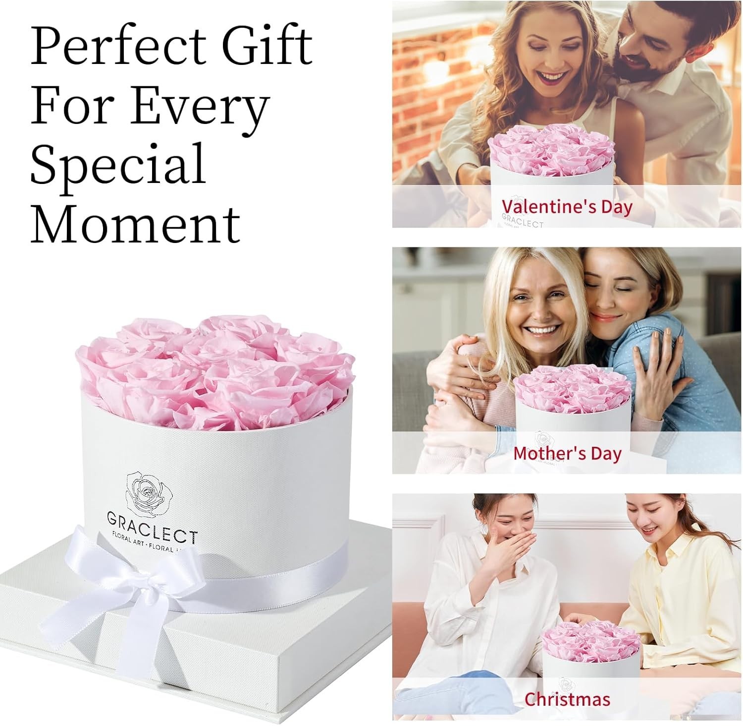 Flowers for Delivery Prime – Preserved Roses in a Box – Forever Flowers, Immo…