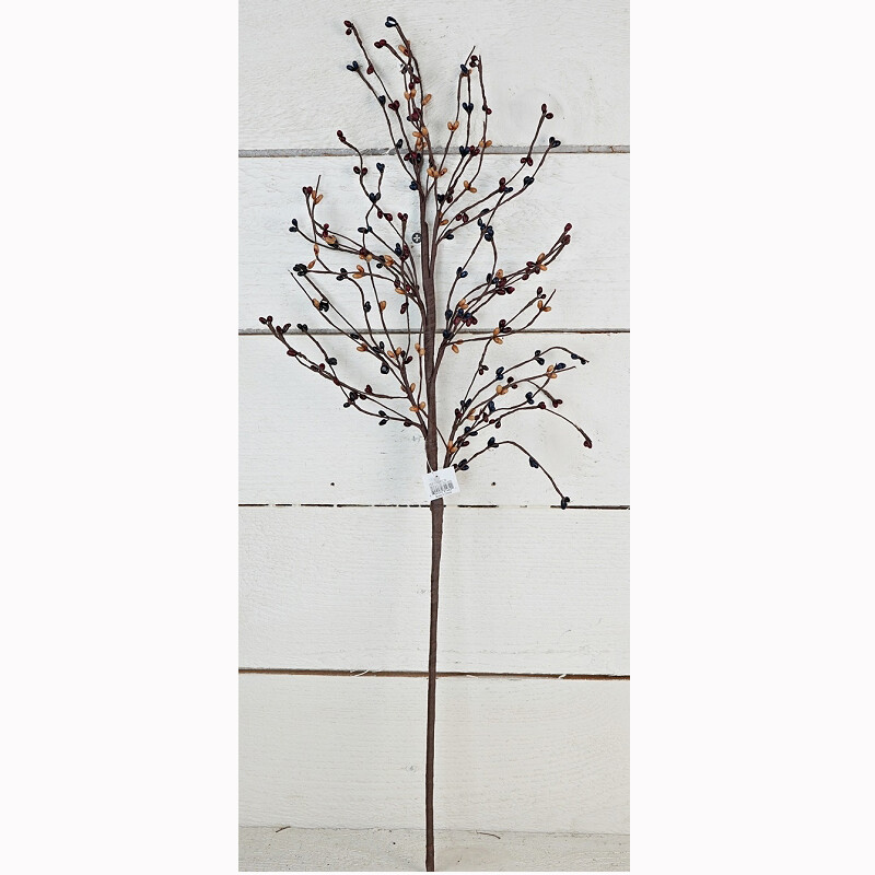 Pip Berry Pick / Spray 20″ H – Colonial Mix – Navy Blue, Burgundy, Mustard Gold