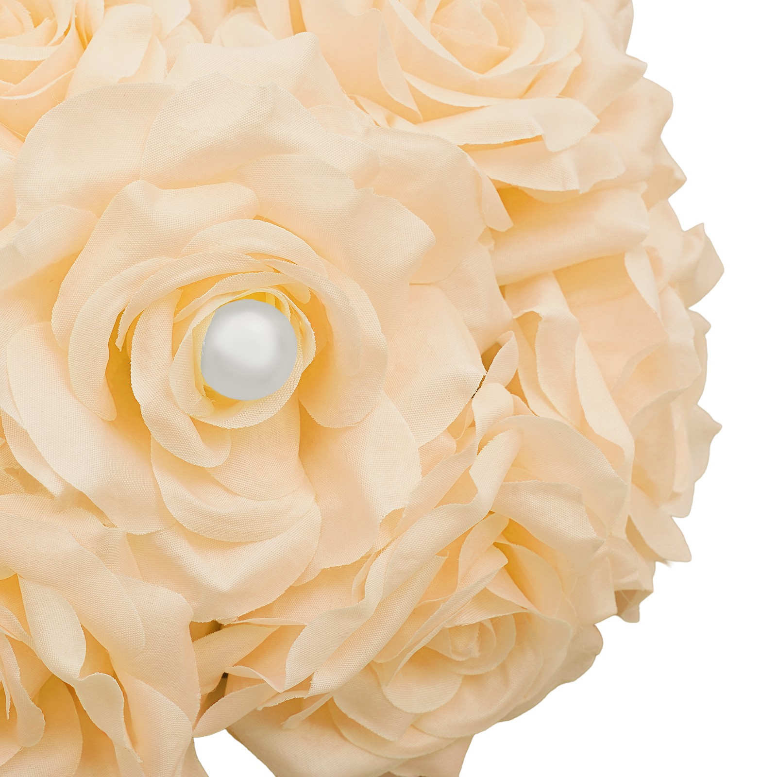 10*Bouquet Wedding Artificial Flower Balls for Table Deco, Deep Champagne Color