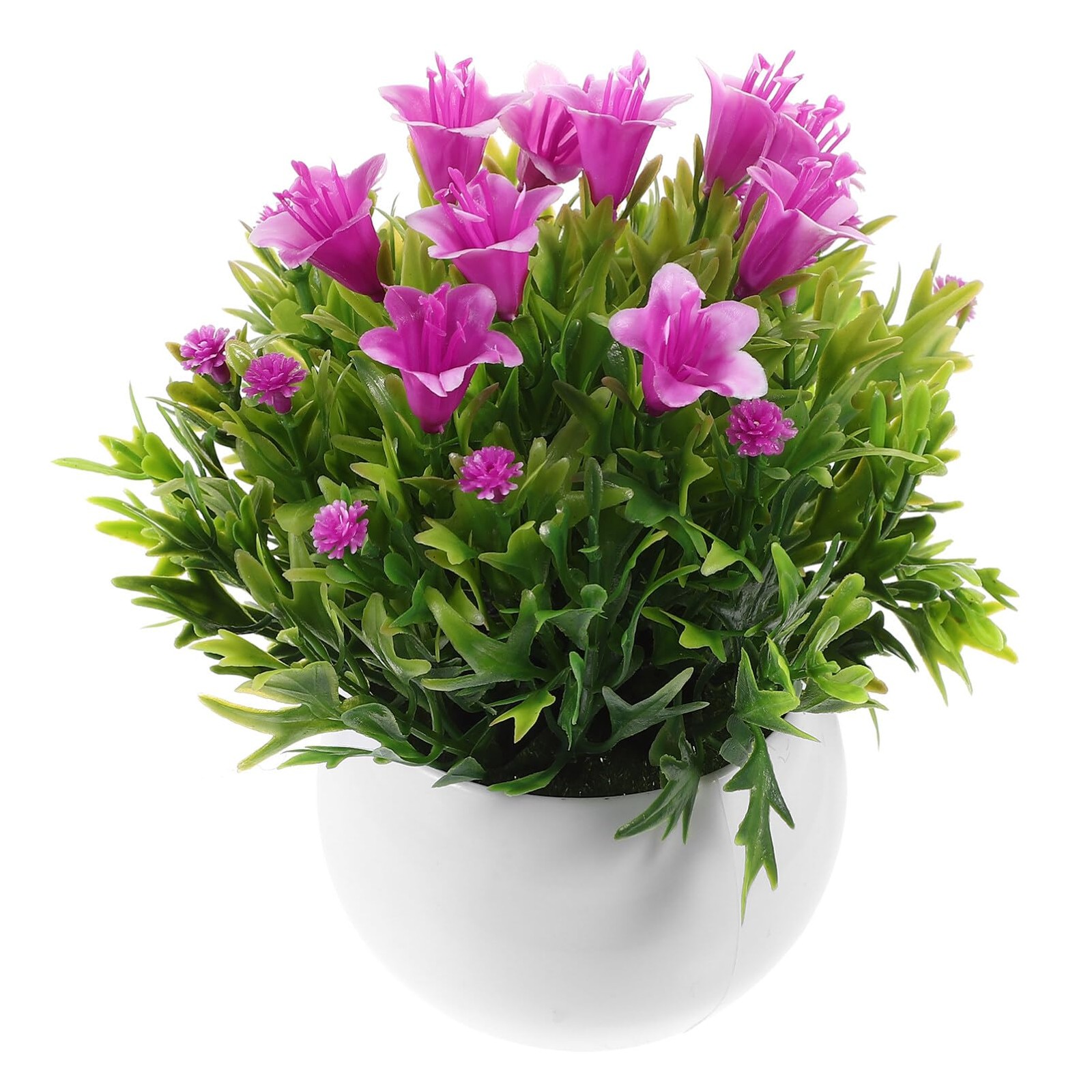 Artificial Potted Flowers Faux Bouquet Ornament Home Office Desktop Greenery