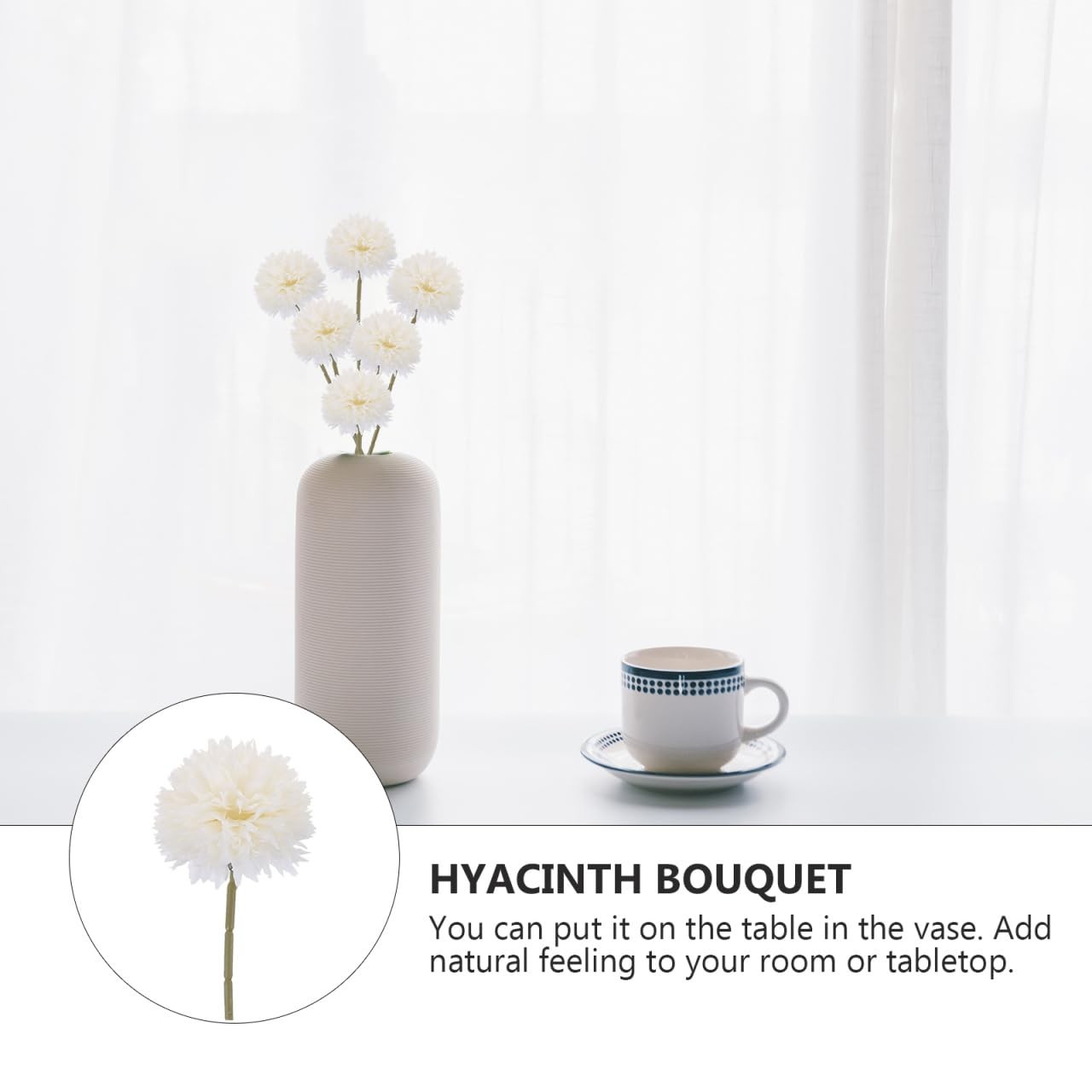 6 Pcs Artificial Hyacinth Bouquet Simulated Flowers for Bridal Wedding Party …