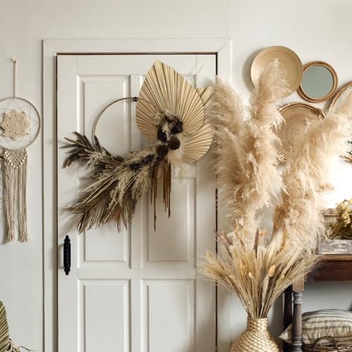 Pcs Boho Dried Pampas Grass Decor Bulk | Large Dried Palm Spears Bunny 105