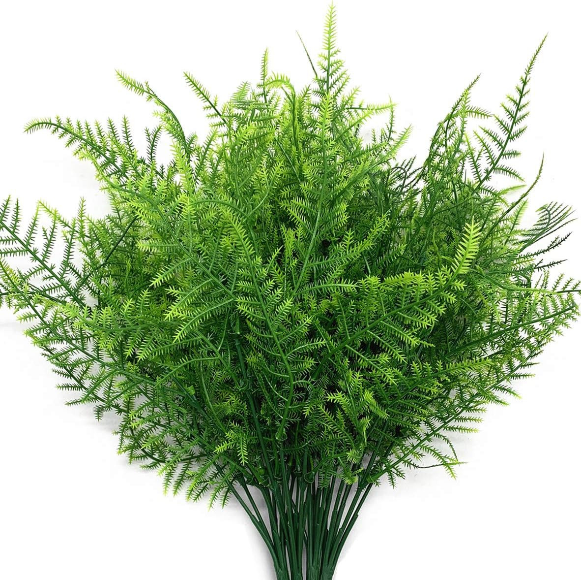 Artificial Plants, Plastic Plants Bushes Fern Grass Shrubs Fake Leaves Wedding H