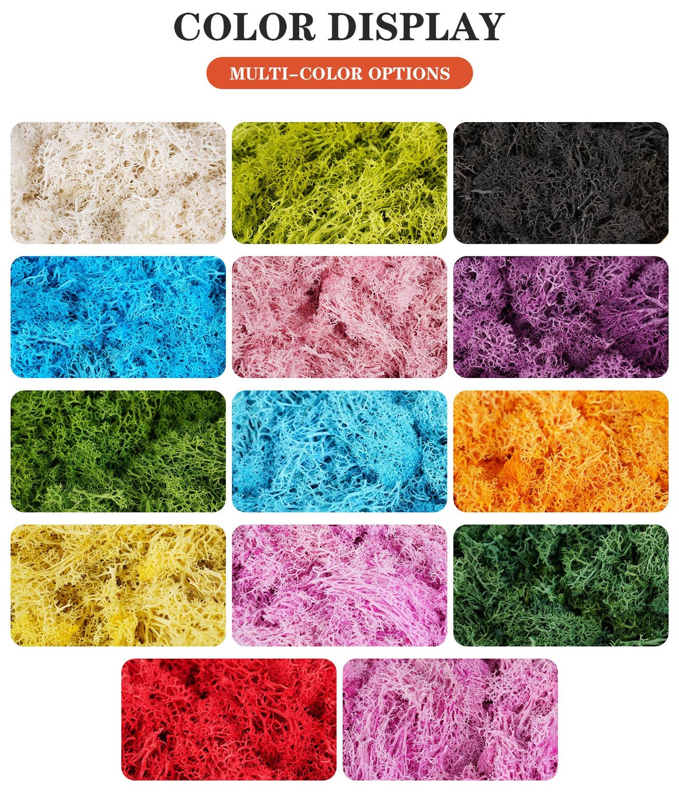 Artificial Green Moss, Eternal Life DIY Grass for Home, Garden & Mini Landscape