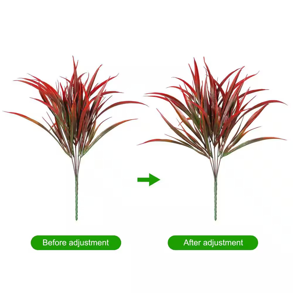 1 In. 12-Pack Mini Bohemian Dried Flower Bouquet Natural Pampas Grass Artificial