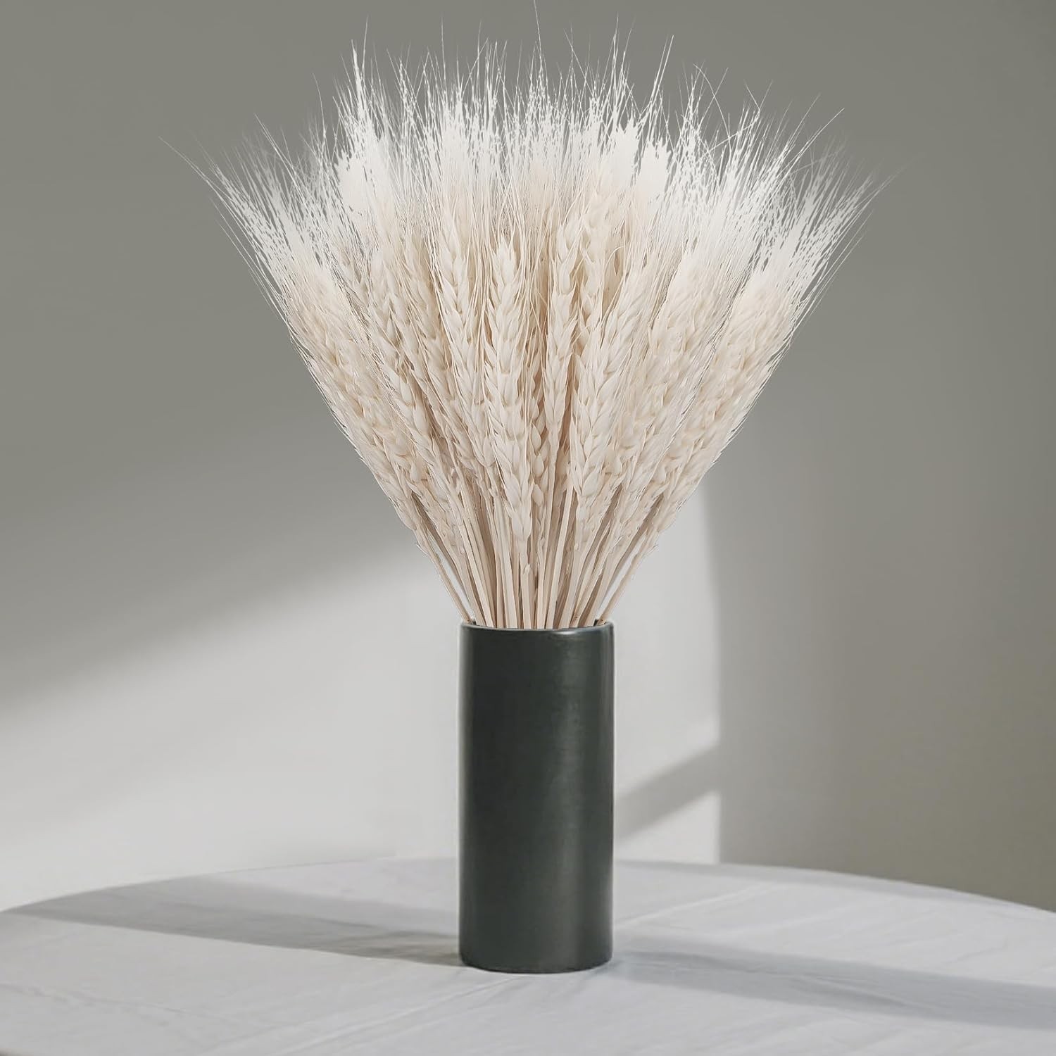 Versatile 50-Pack of 13.3 Inch White Dried Wheat – Ideal for Seasonal Decor