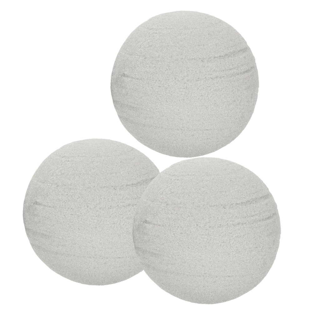 3pcs Round Floral Foam Blocks: 4.72 Inch Ball Shaped Dry Wet Bricks – Foam