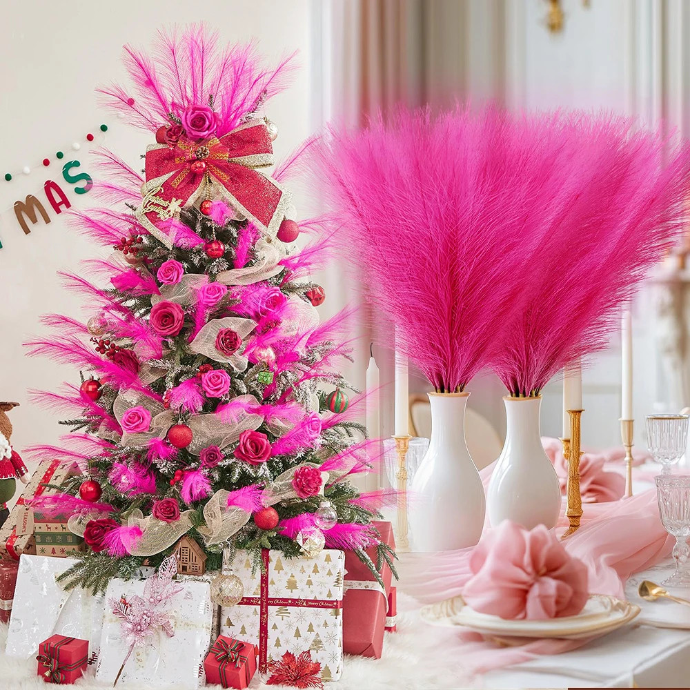 Artificial Pampas Grass 55Cm 20PCS Christmas Decorations Halloween Festival Deco