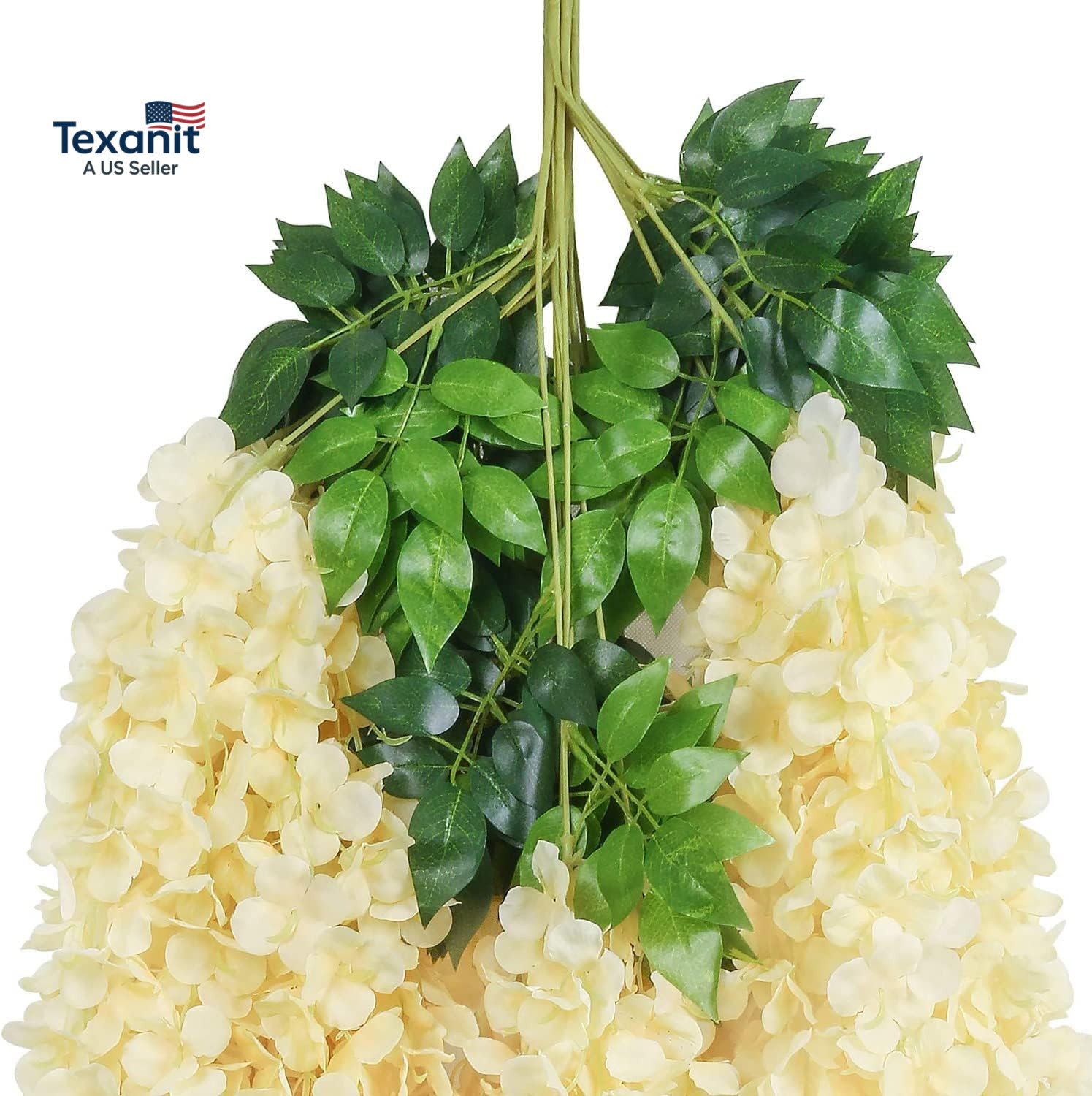 Wisteria Hanging Flowers 24 Pack Fake Flower Garland Artificial Wisteria Vines R