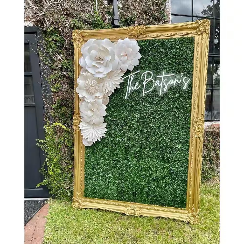 20 In. X 20 In. Artificial Boxwood Panels Green Topiary Hedge Greenery Panels Gr