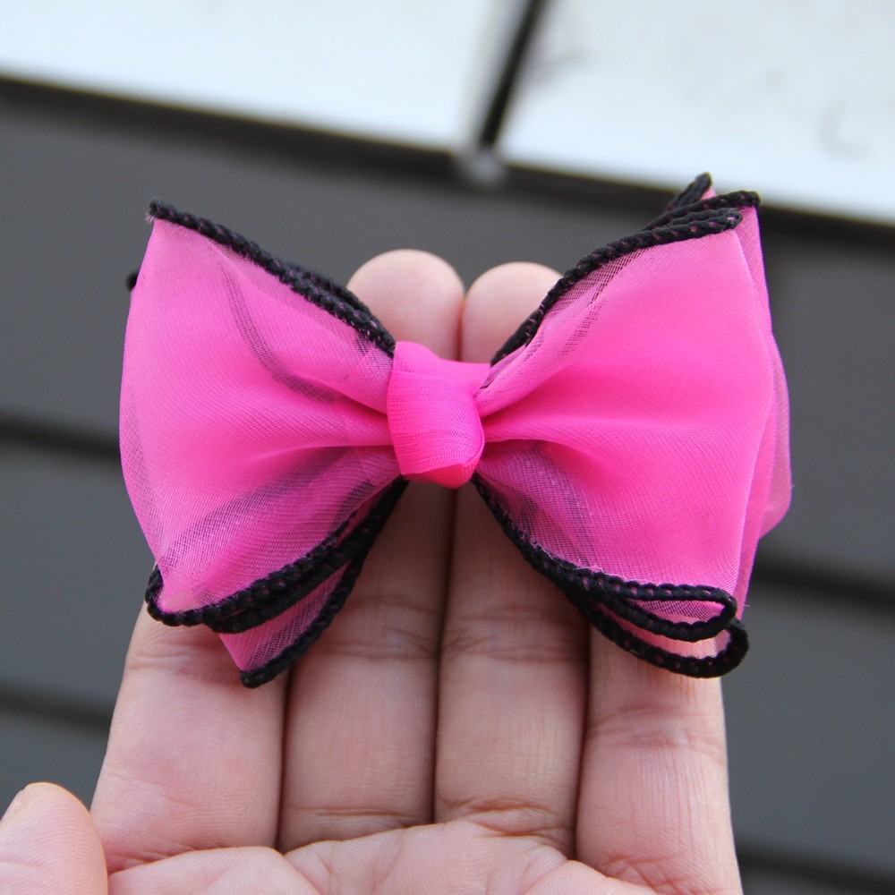 8.5cm Yarn Bows Organza Ribbon Bow Flowers for Bouquet Gift Wrapping Handwork