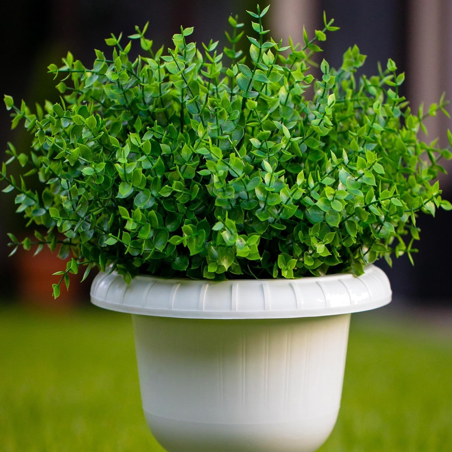 Fake Plants Flowers Outdoor Artificial Shrubs – 16 Bundles UV Resistant No Fa…
