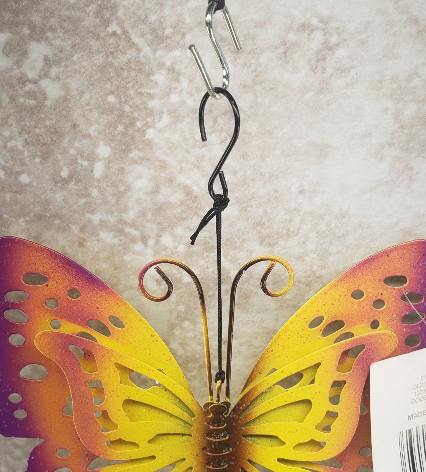 3D Butterfly Flower Decorative Hanging Indoor Outdoor Metal Sign True Living