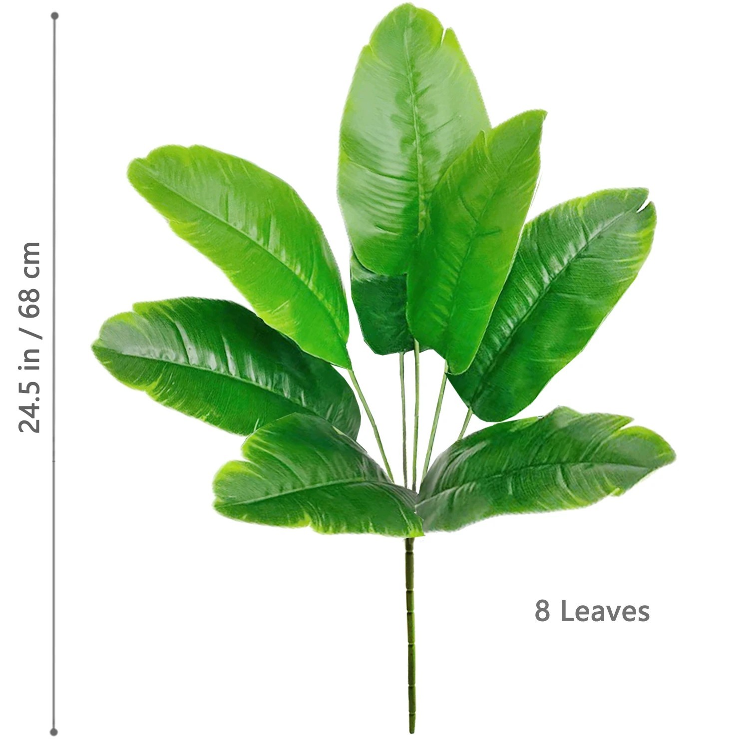 Large Artificial Tropical Plant Real Touch Palm Leaves For Home Indoor Decor