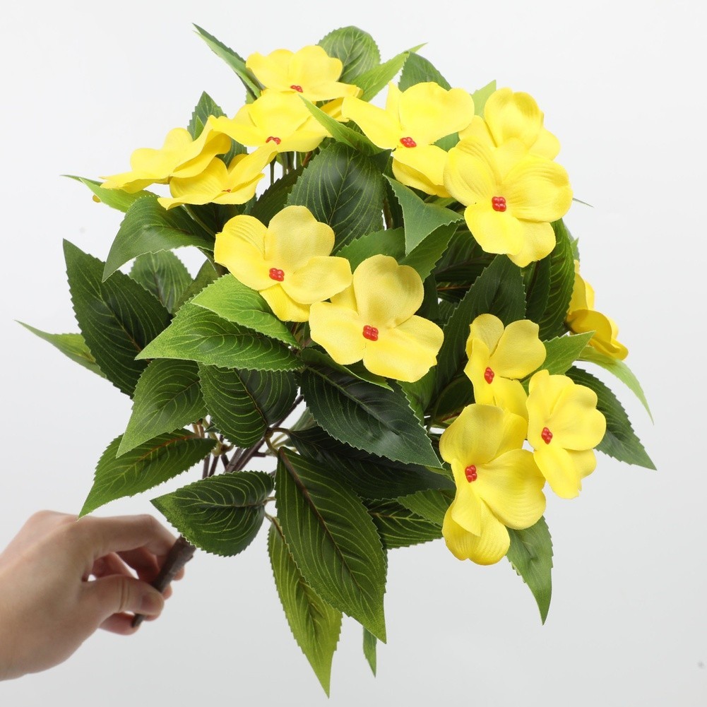 Artificial Silk Bouquet in White Pink Red Yellow Flower Red Purple 25x38cm Size