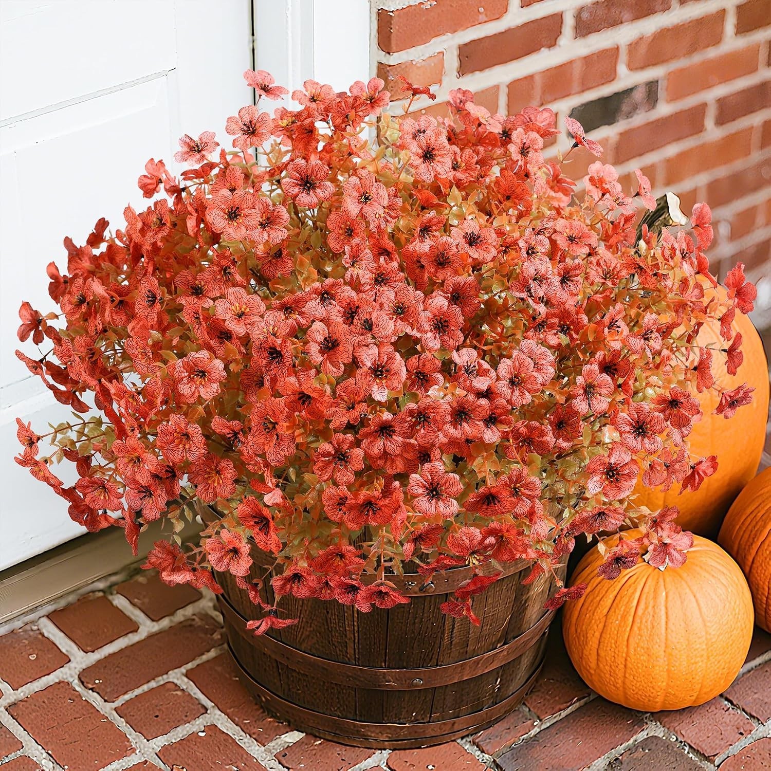 Low Maintenance 12 Pack of Artificial Mums – Autumn Outdoor Décor Essentials