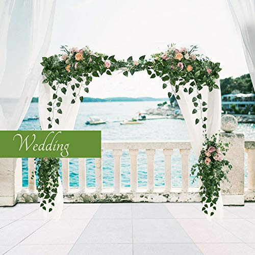 78-Ft 12 Pack Silk Artificial Ivy Vines Leaf Garland Plants Hanging Wedding