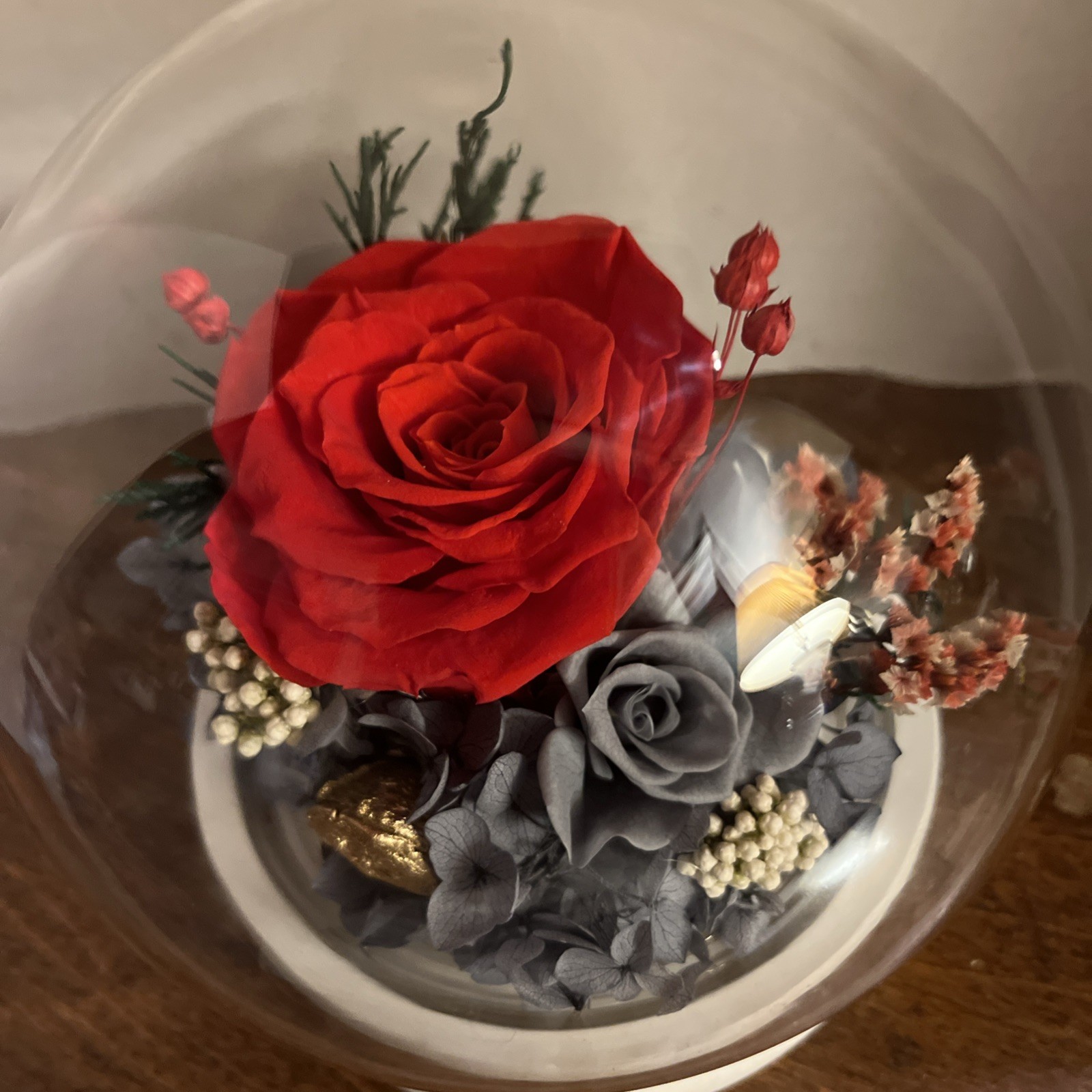 Light Up Fresh Preserved Roses