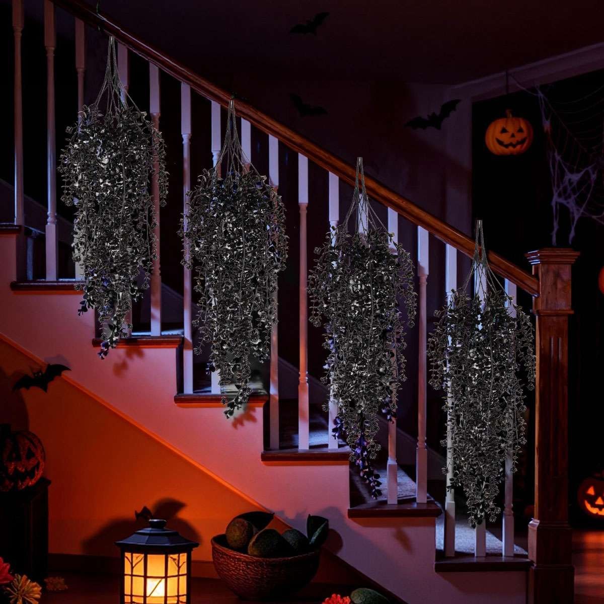 Artificial Hanging Plants Fake Plant Faux Eucalyptus Leaf Garden Vine Home Decor