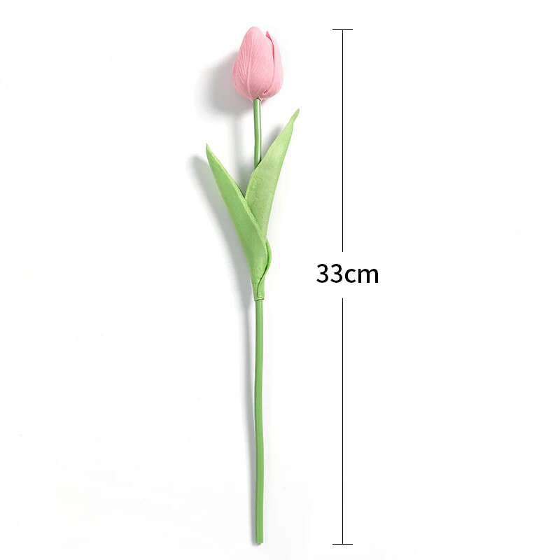 New 5/10Pieces Of Artificial Plant Tulip Soft Pole Room Dining Table Decoration