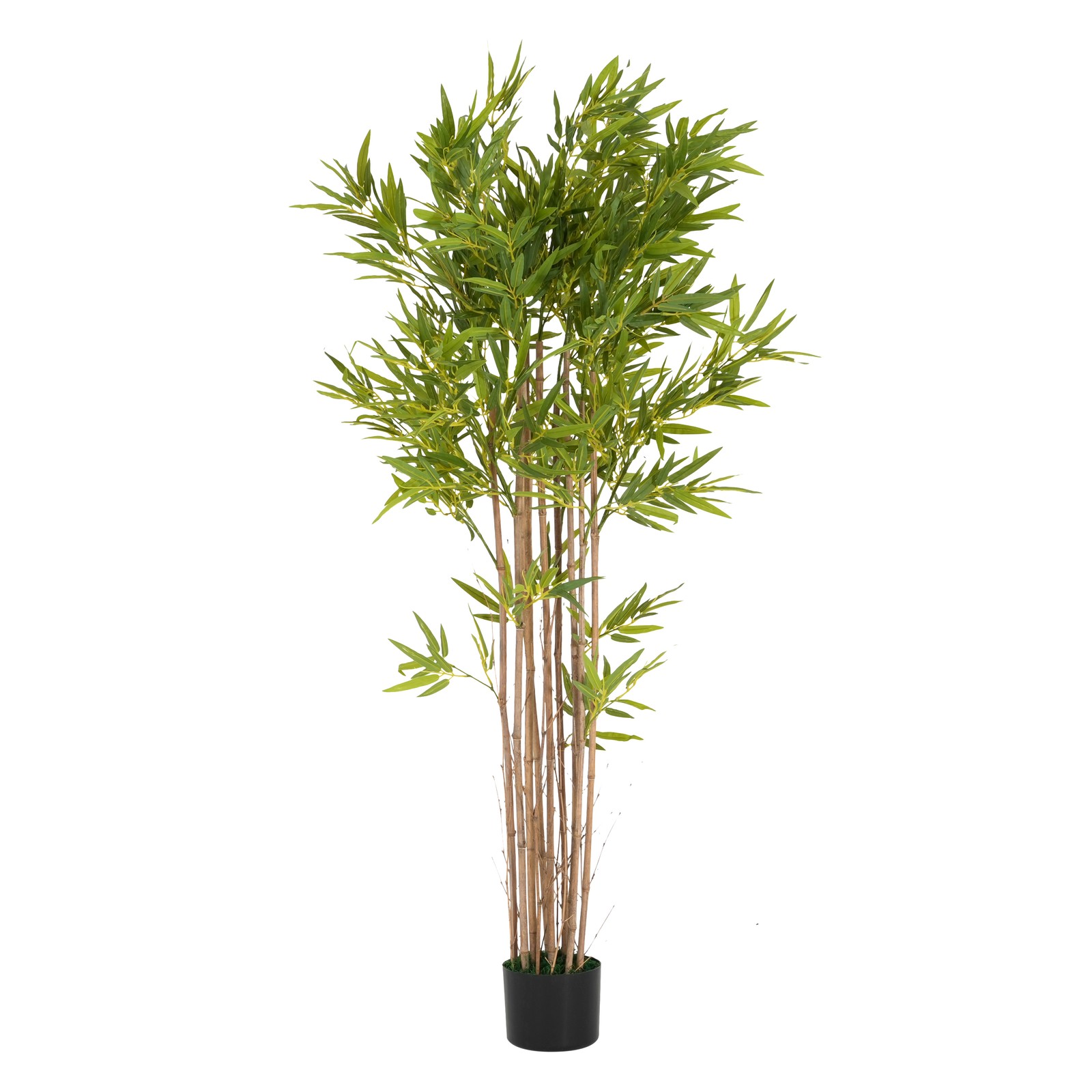 70″ Artificial Bamboo Tree in Pot, Lucky Faux Greenery Home Decor