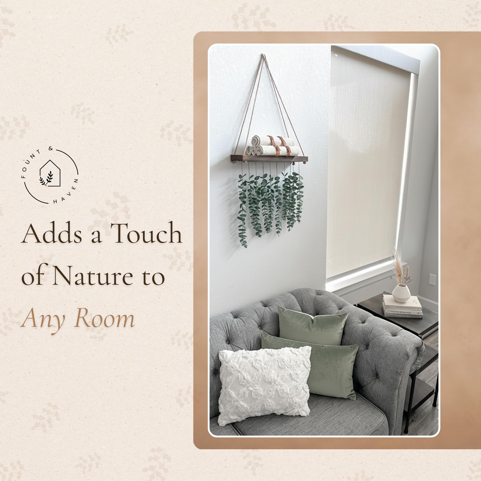 Hanging Eucalyptus Plant Realistic Artificial Eucalyptus Greenery for Boho, R…