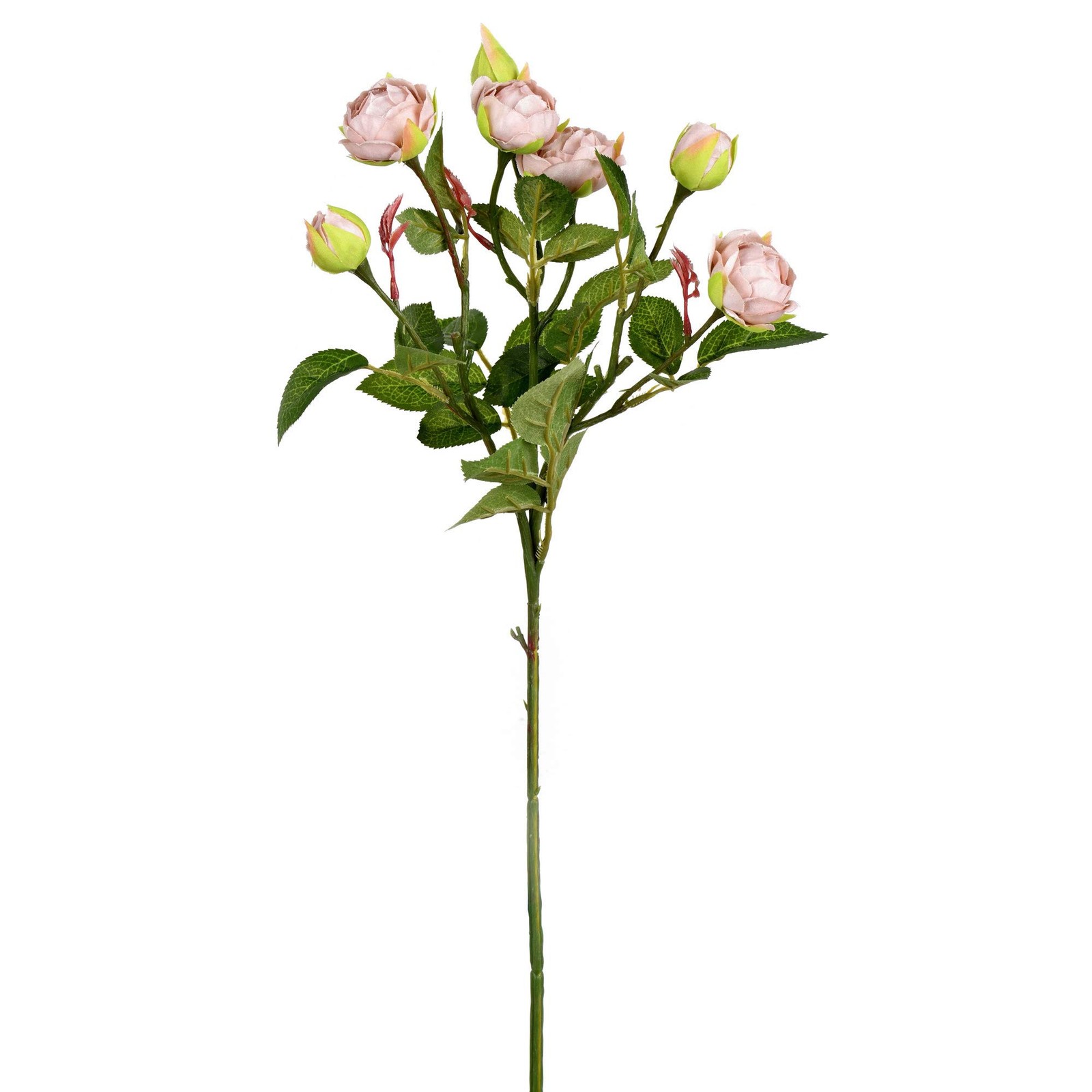 Vickerman 20.5″ Fabric Artificial Tea Rose Spray in Pink Finish (Set of 3)