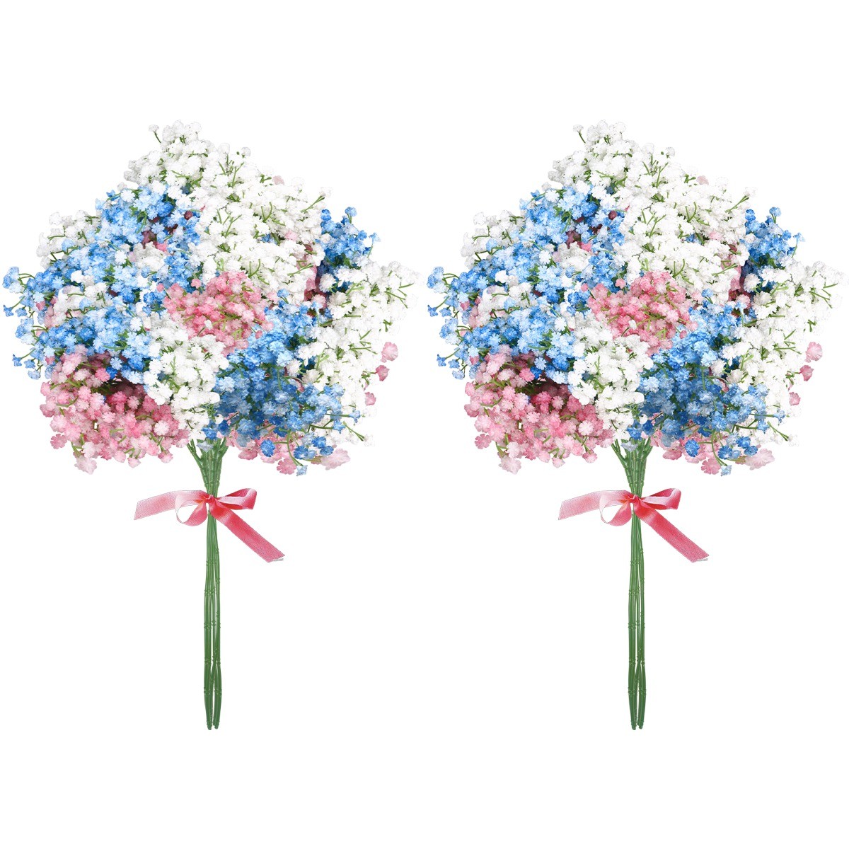 18Pcs Artificial Fake Babys Breath Flowers Faux Gypsophila Wedding Home Decor