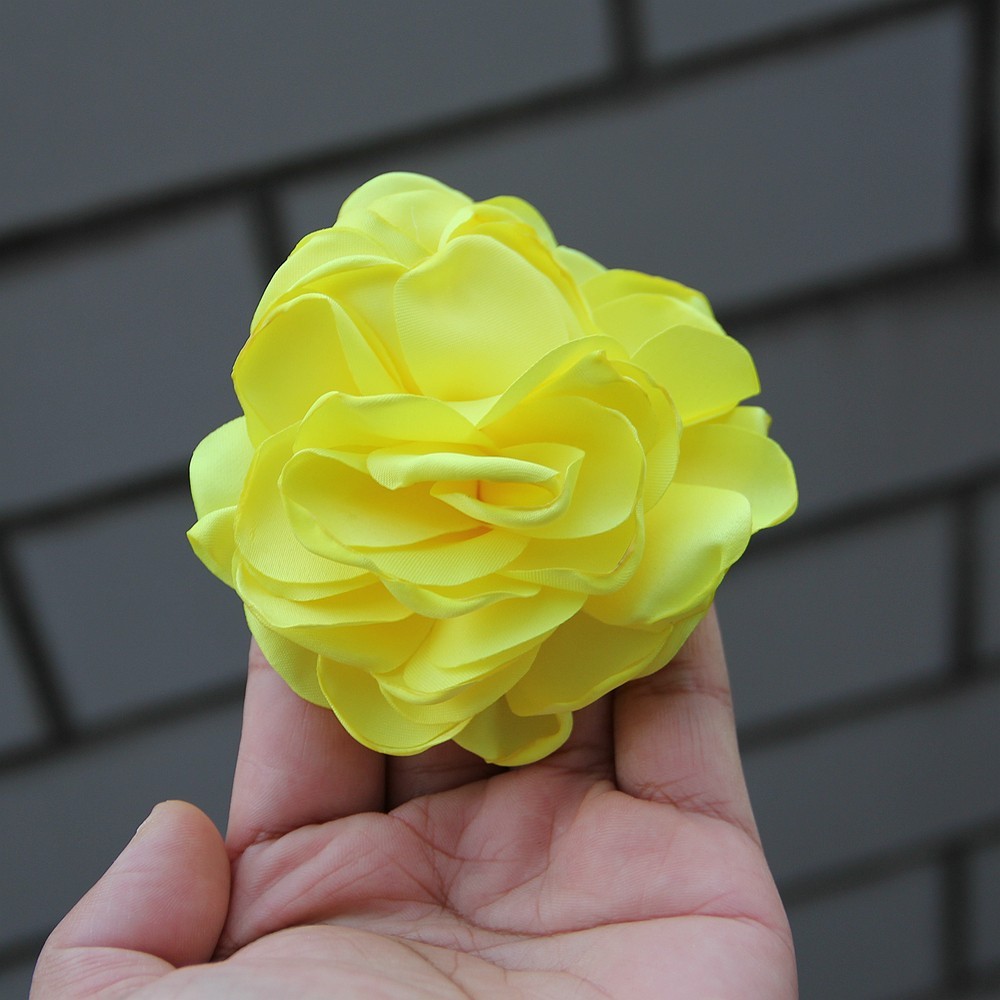 9cm French Fashion Cloth Art Flower For Women Handmade Fabric Corsage Lapel