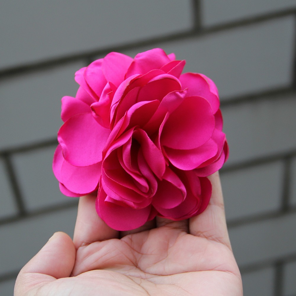 9cm French Fashion Cloth Art Flower For Women Handmade Fabric Corsage Lapel