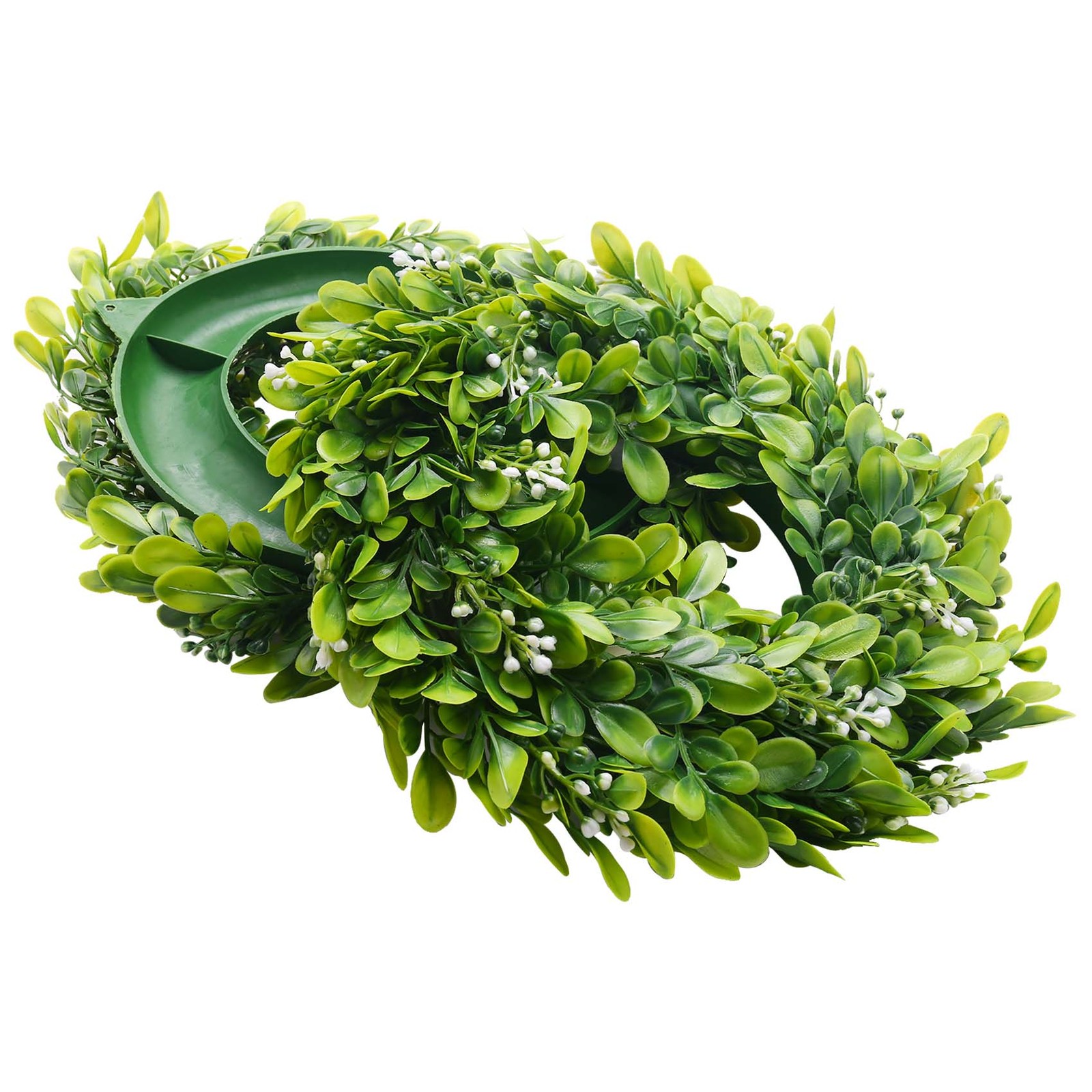 2 Pack Artificial Boxwood Wreath Faux Artificial Wreath Front6245