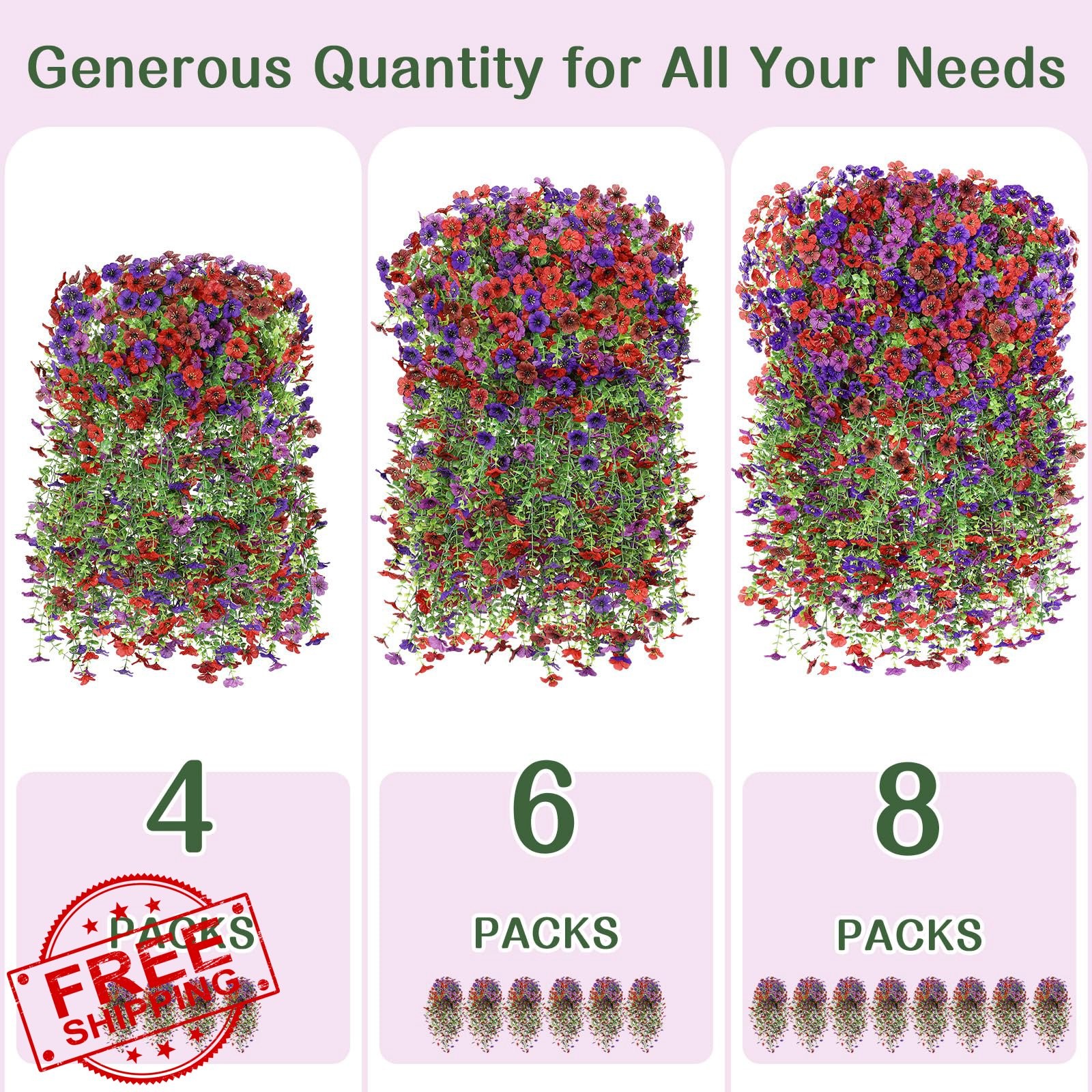Alupssuc 8pk Mix 4 Colors Daisy Flowers Outdoor