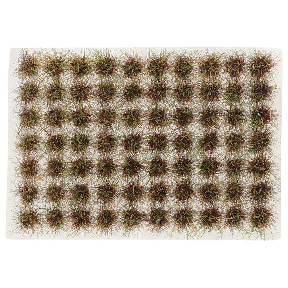 70Pcs Green Miniature Static Grass Tufts for Model Railway Decoration Wool