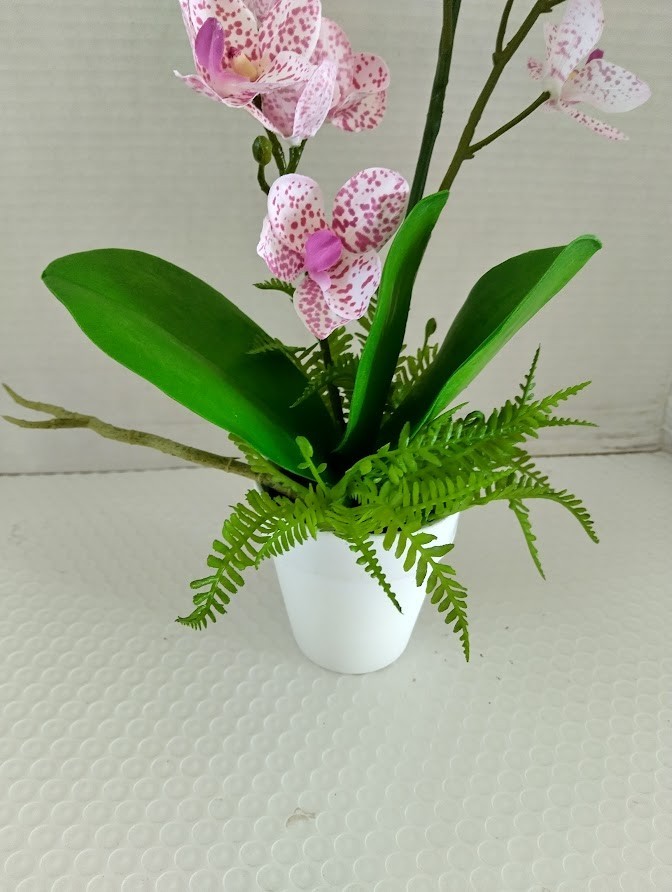 Artificial Phalaenopsis Orchid Plant, Silk Flowers DK PINK