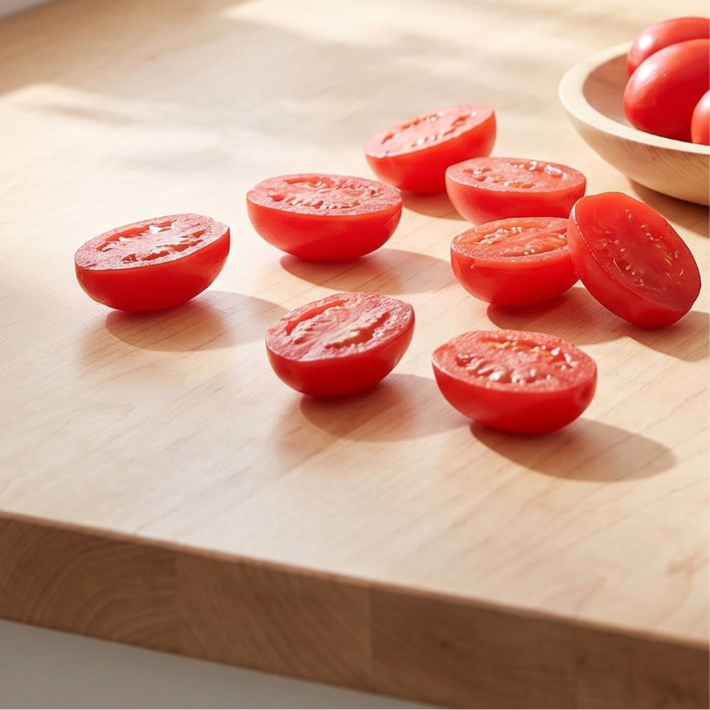 12Pcs Reusable Artificial Cherry Tomato Models Red PVC for Kitchen Display Decor