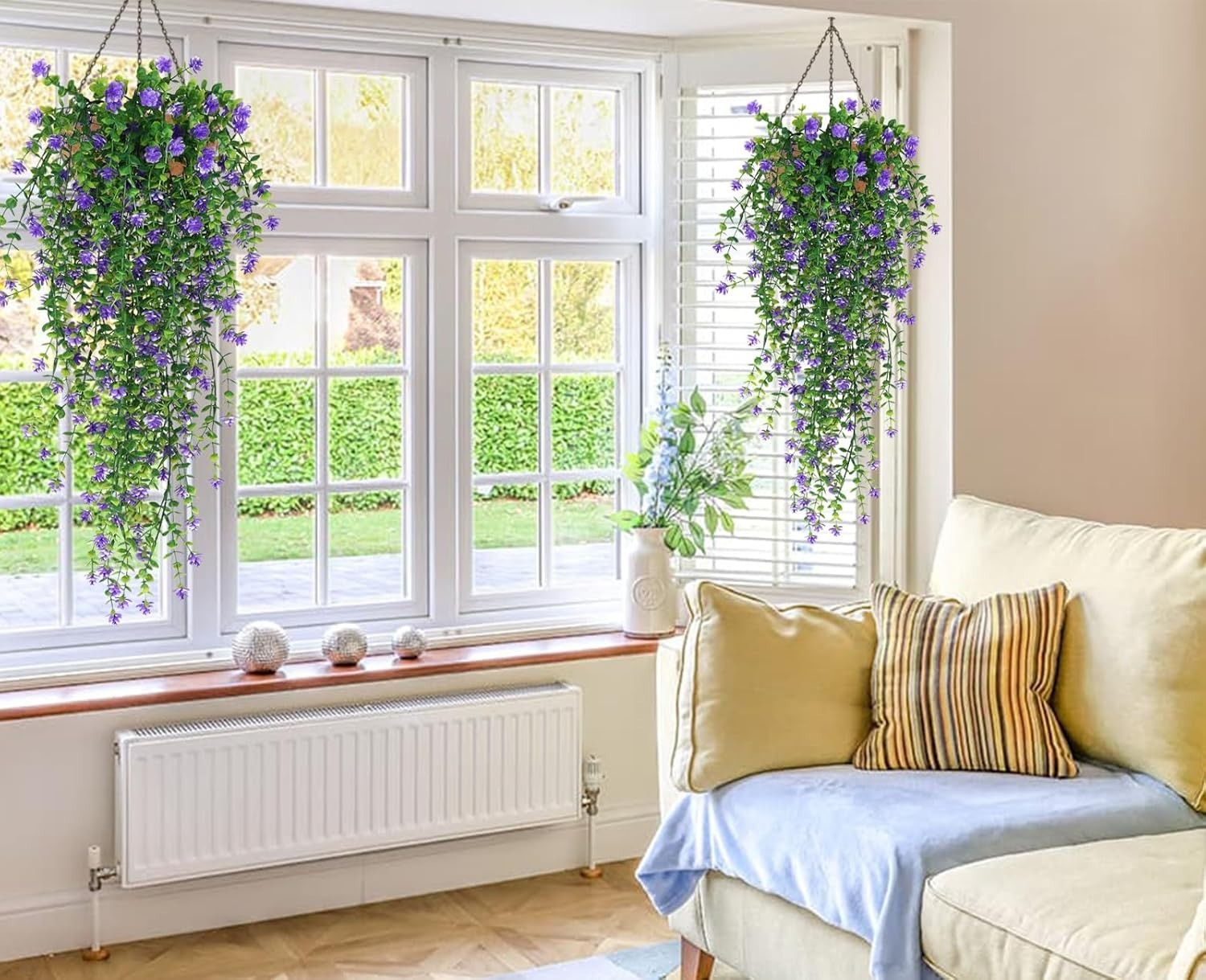 Vine Plant Fake Ferns Plants Large Faux Artificial Hanging Plants Wall Plants…