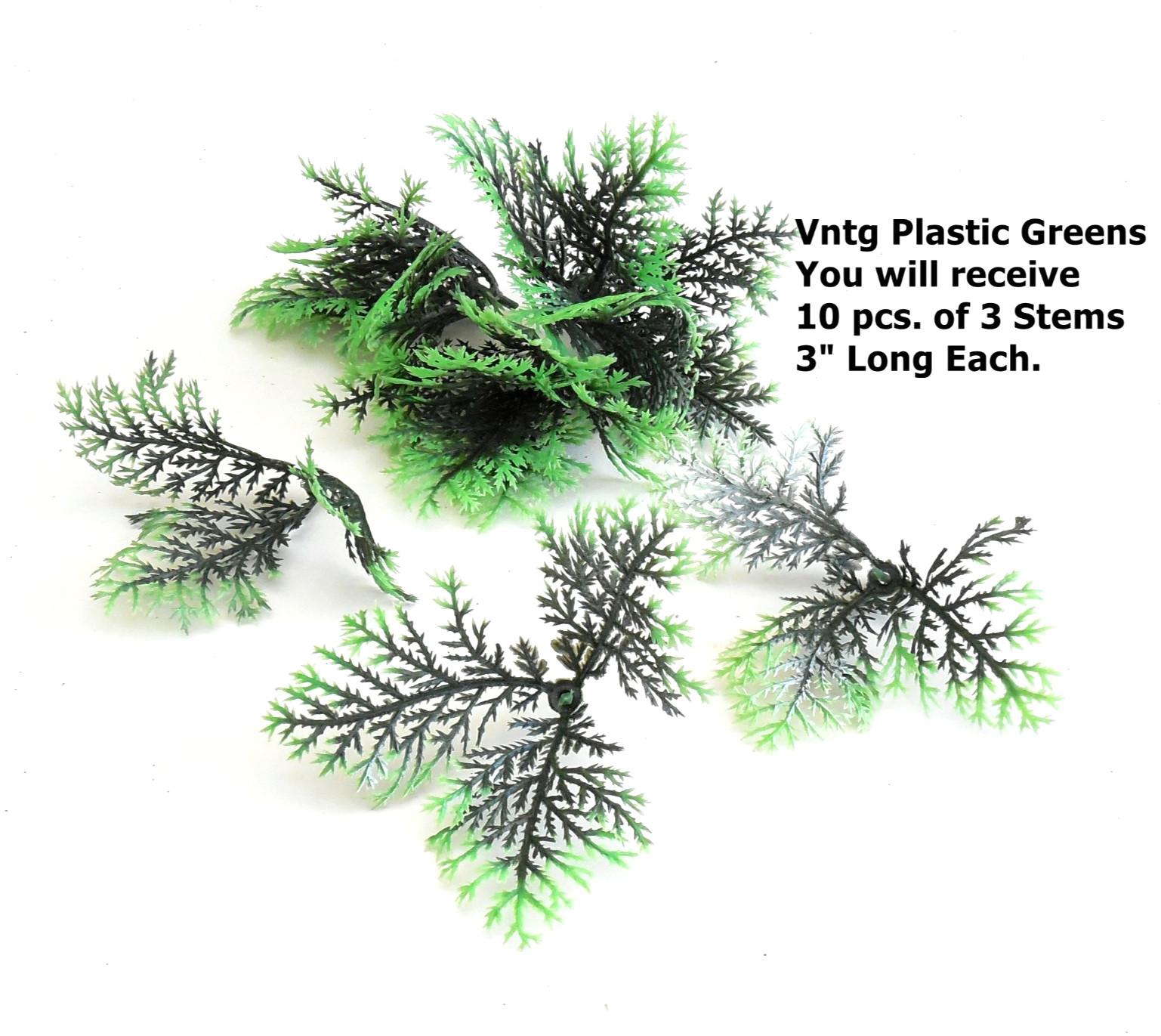 Vintage Christmas Plastic Floral Greenery Craft Lot 43pc w Gold Picks Stems Trim