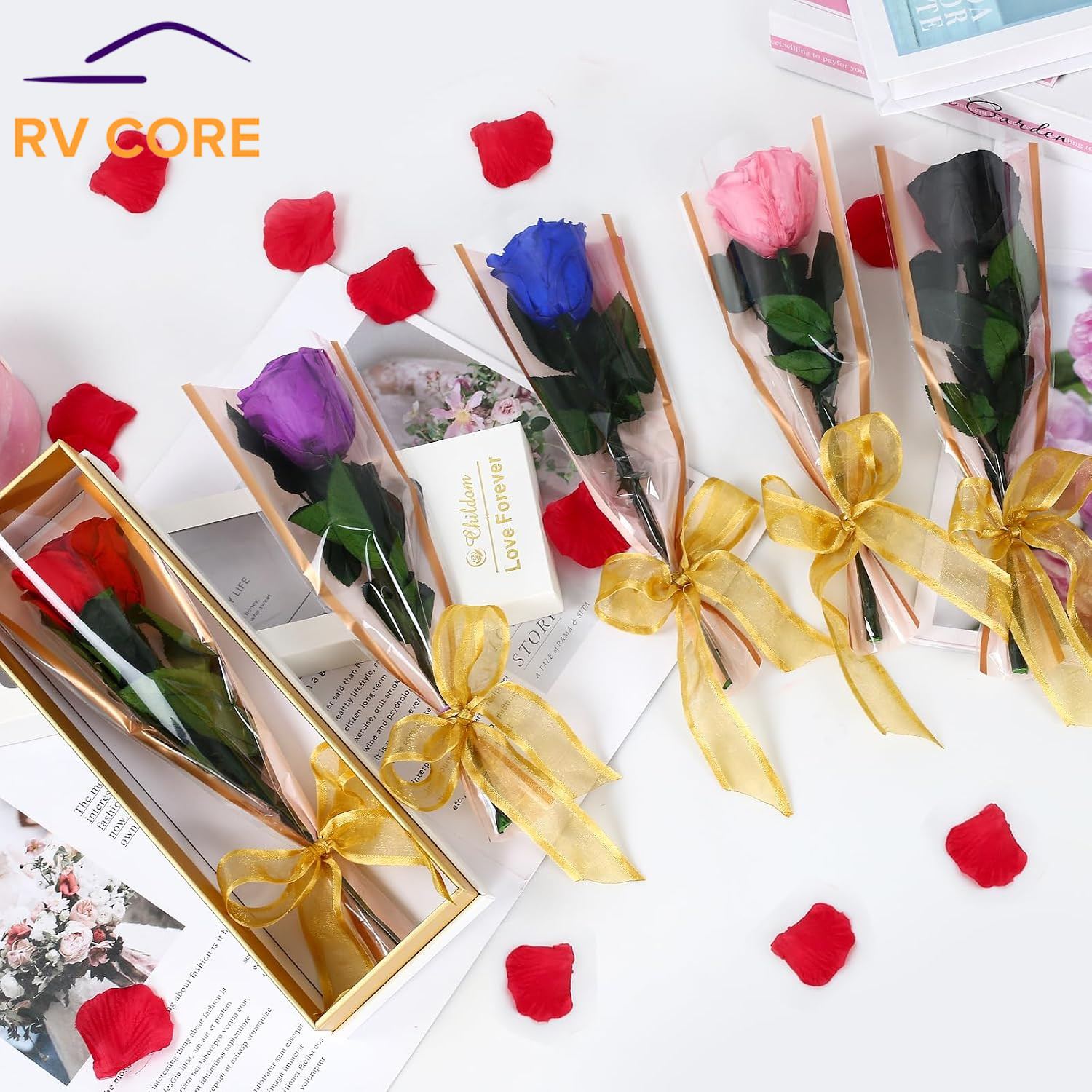 Forever Preserved Red Rose Gift for Mom Wife Girlfriend Valentine’s Birthday