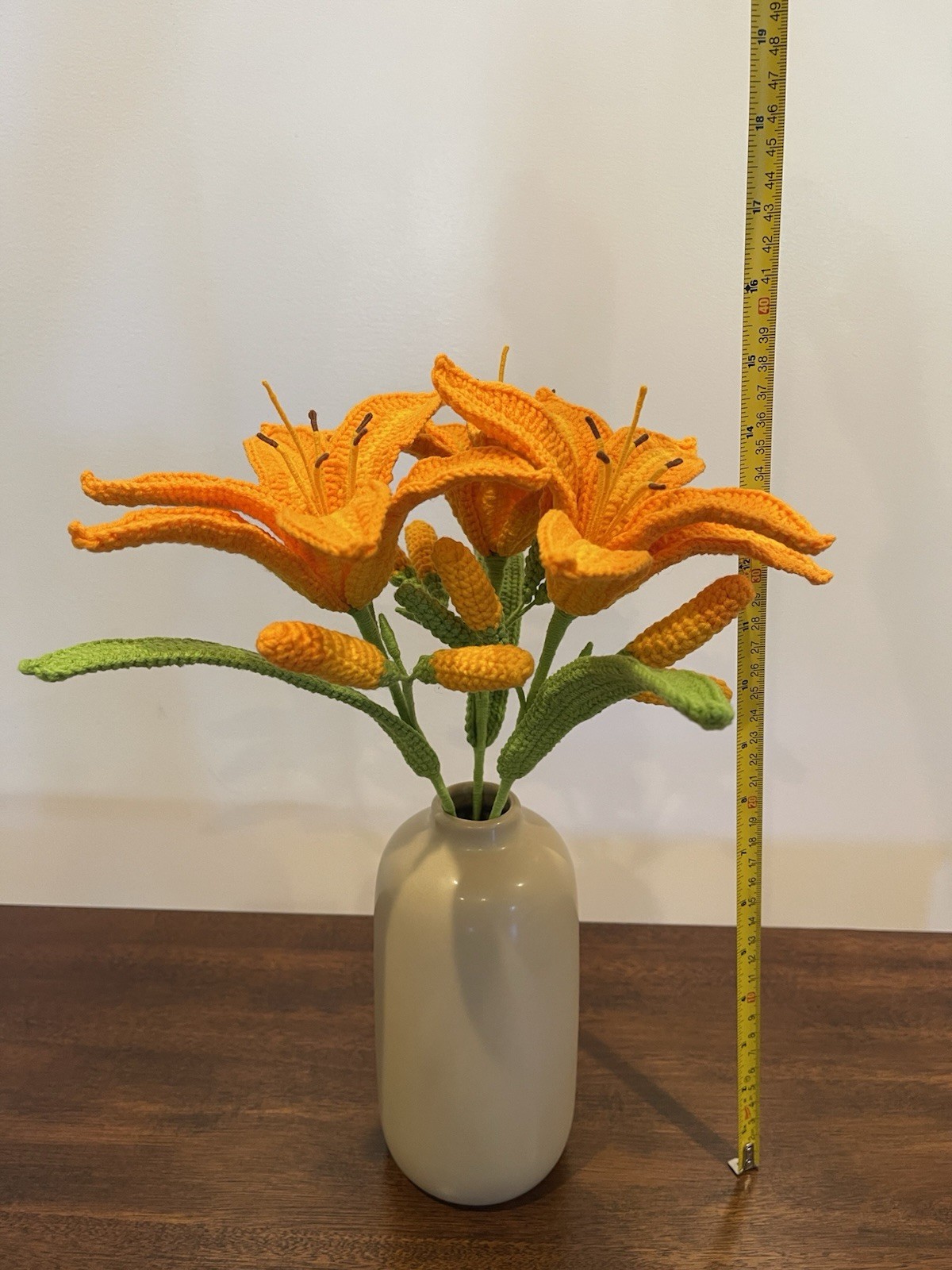 Handmade Crochet Daylily Bouquet