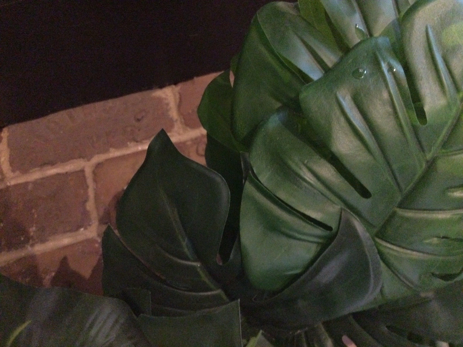 2 Small Artificial Fake Faux Plants➕Pots➕Stones 🌱Monstera➕Apple Leaf 📏16” Tall