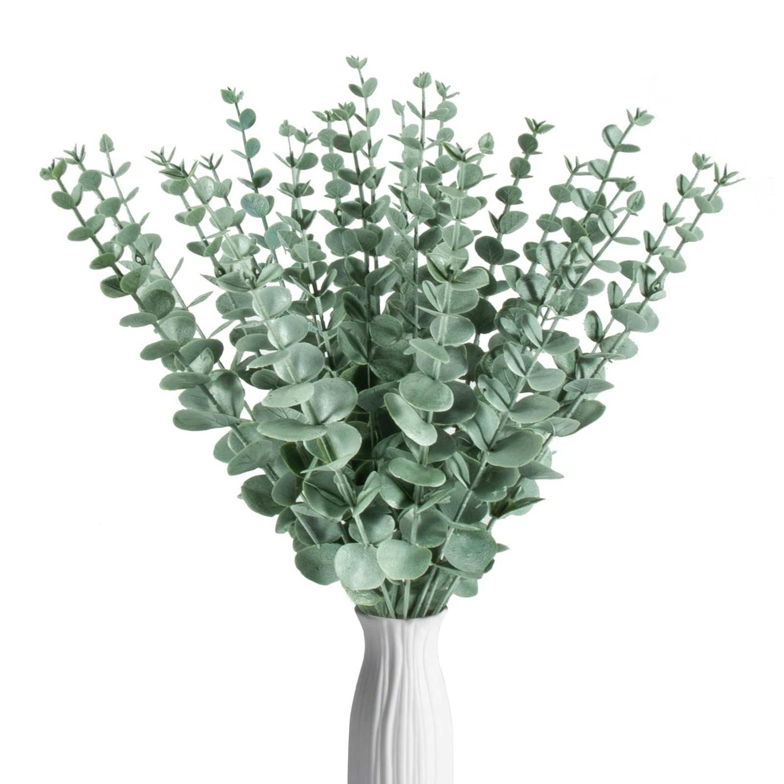 24pcs Artificial Eucalyptus Stems – Faux Eucalyptus Branches Decor Fake Eucalypt
