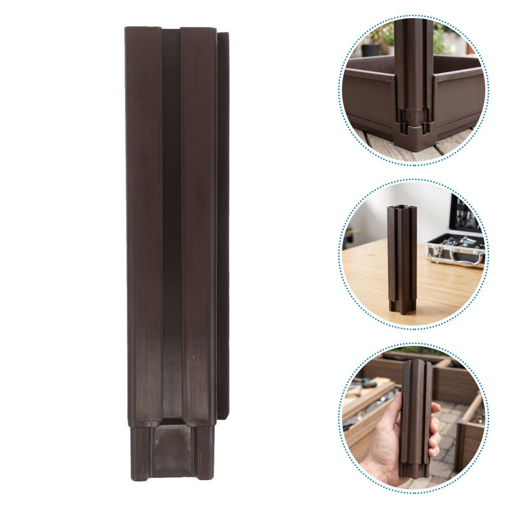 4 Pcs Planting Box Pillar Patio Planter Column Post Outdoor Support Pole