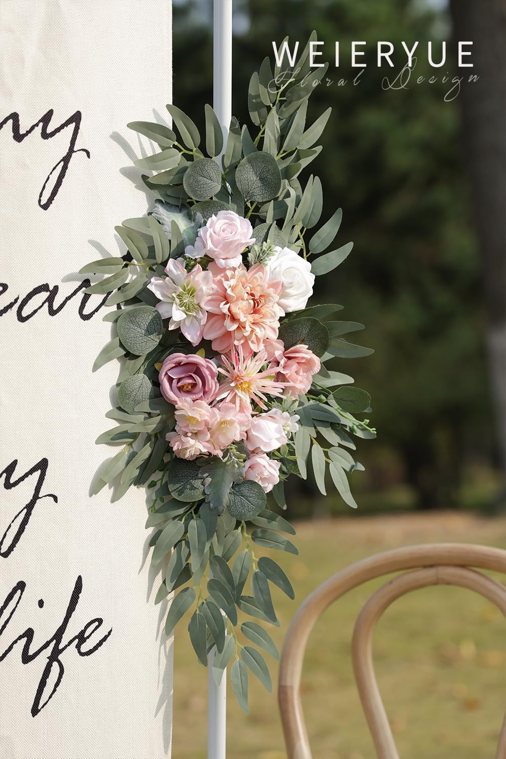 Artificial Wedding Arch Flowers Kit(Pack of 2) for Wedding Arch, Bridal Showe…