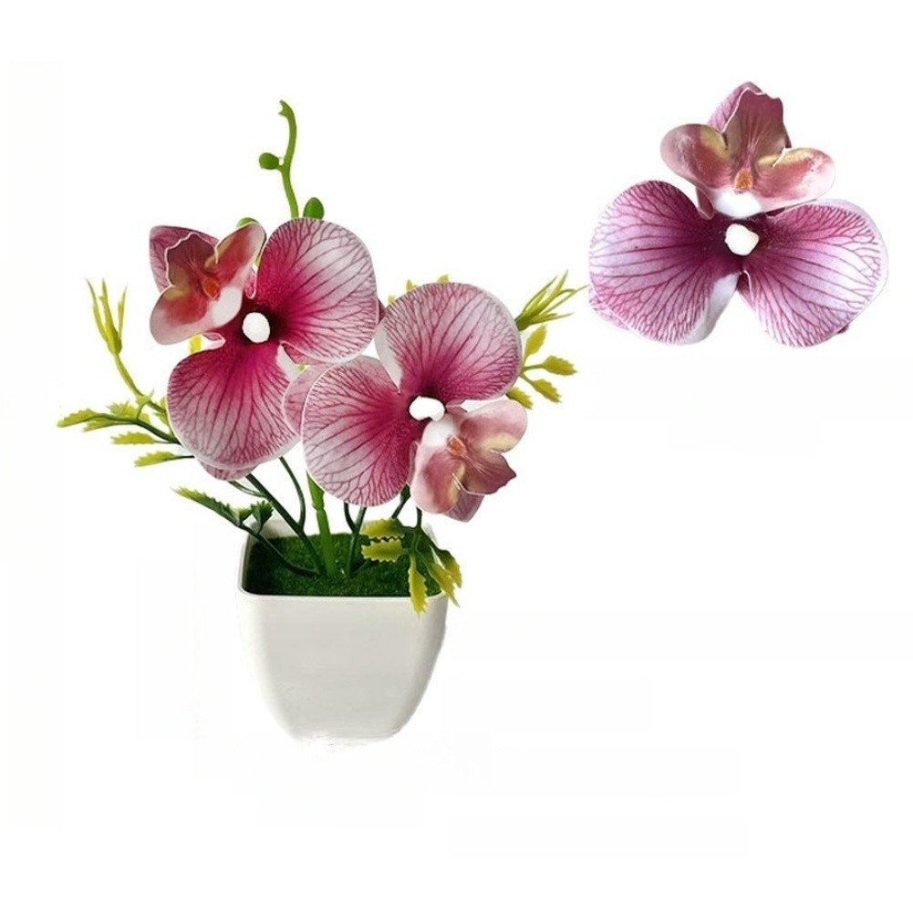 Artificial Orchid Plant with Lifelike Flowers for Living Room Bedroom Decor