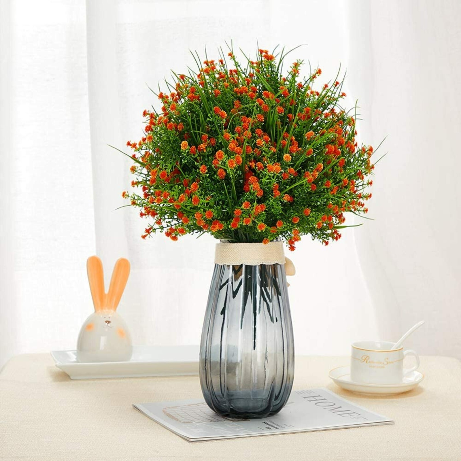 Outdoor Indoor Artificial Flowers Baby Breath UV Resistant Various Colors