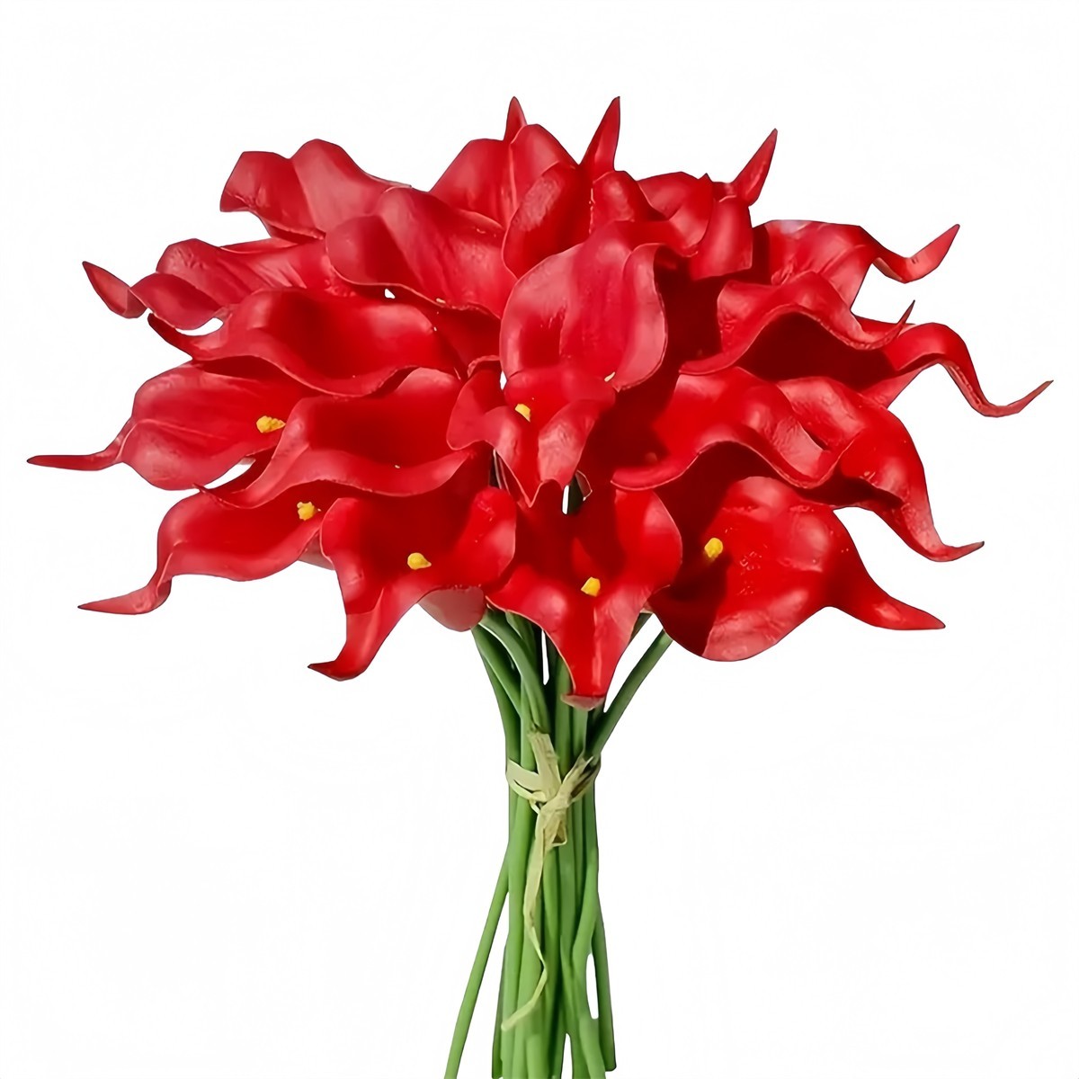 PU Faux Calla Lily Flowers Set of 10 for Wedding and Floral Arrangements