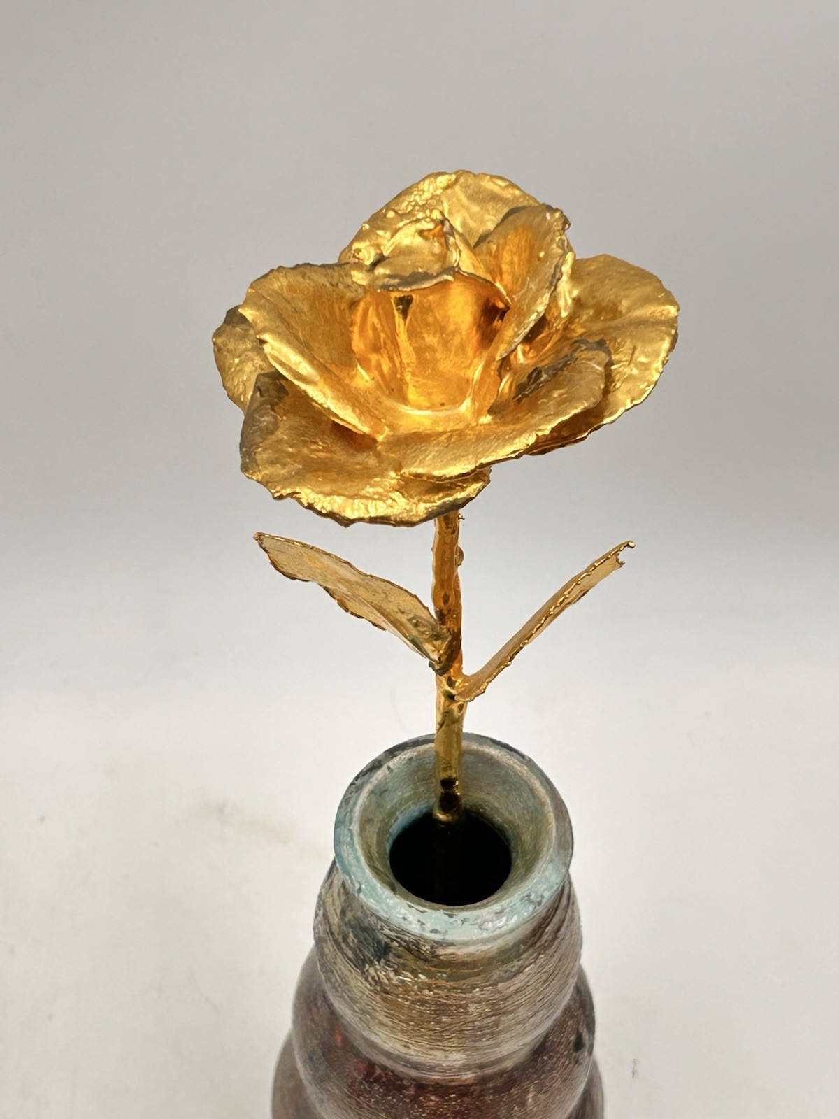 Living Gold 24K Gold Heavy Dipped Long Stem Rose